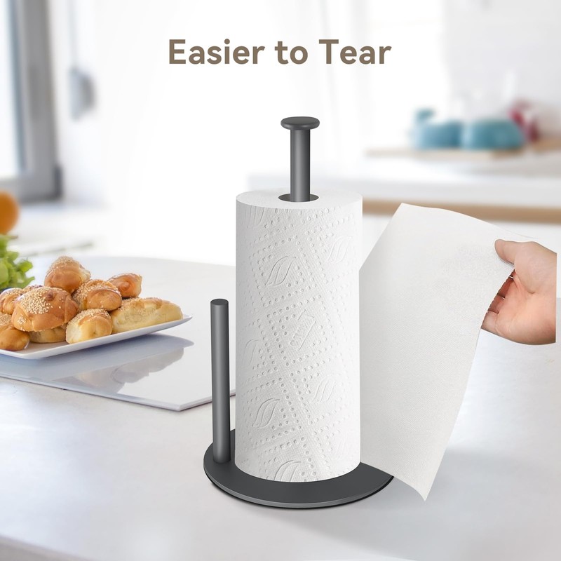 Paper Towel Holder Countertop, Standing Paper Towel Roll Holder for
