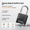 Combination Padlock - Heavy Duty Weatherproof 4 Digit Combination Lock