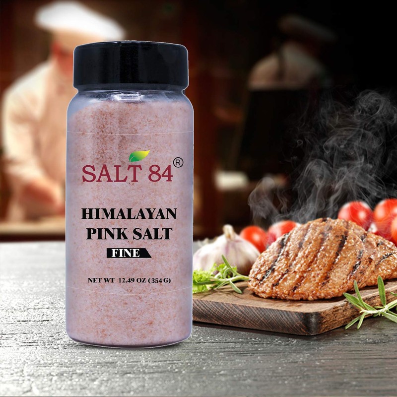 WBM Natural Himalayan Pink Salt Fine- 12pcs, 9.36 Lb