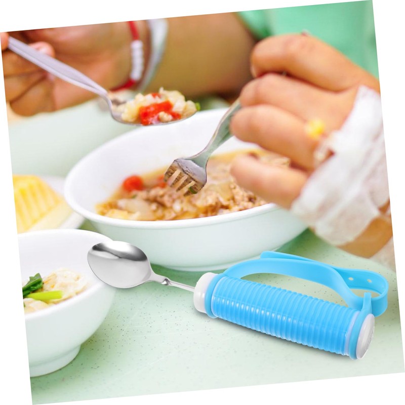 Zerodeko Adaptive Utensils for Elderly Adults Strong Handle Spoon Anti-Shake