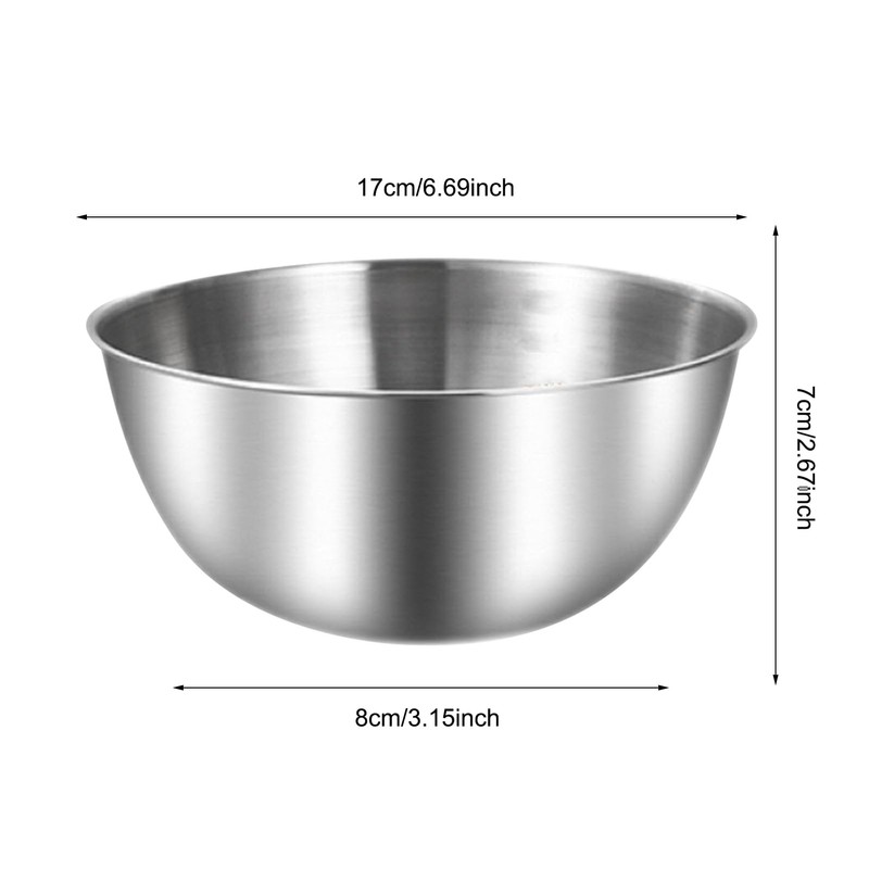 Mixing Bowl, Set of 6, Stainless Steel Bowl, Salad Bowl,