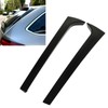 1Pair Rear Window Side Spoilers Gloss Black Air Resistance Reduction