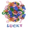 130Pcs Multifunctional Glitter Foam Letters Stickers Useful Glitter Foam Crafts