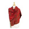 PASKMLNA - Chal reversible de cachemira, colores elegantes, #1Rojo, L
