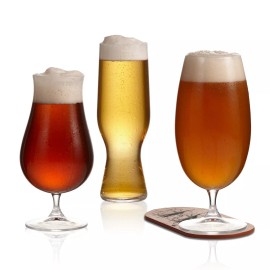 Crystalite Bohemia Artisan Beer Craft Assorted Beer Glasses Tasting Set