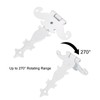 sourcing map 3.5 Inch Door Tee Hinge, 6Pcs T-Strap Hinges
