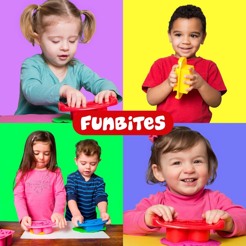 FUNBITES Sandwich Cutter for Kids Lunch, Mini Cookie Cutters, Bento