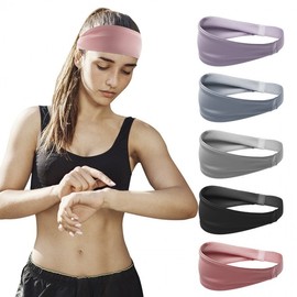 Unisex Sweat-Wicking Sports Headband for Basketball and Outdoor Cycling One Size / Light Blue 5ea