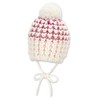 Sterntaler Baby Girls' Knitted Bobble Hat, ecru
