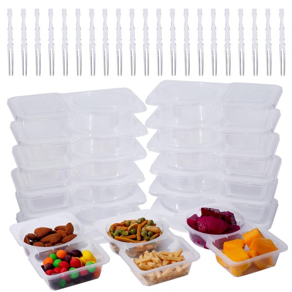 Bosizhang Snack Pack Containers 25 PCS Reusable Snack Containers with