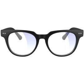 Glassy Lox Premium Blue Light Blocking Glasses, Anti Eyestrain and Fatigue, Glasses for Computer and Gaming, Matte Black Frame