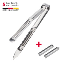 Westmark Asparagus Peeler with 2 Replacement Blades, Monopol Edition, Asparago Due, Stainless Steel, 607233E6