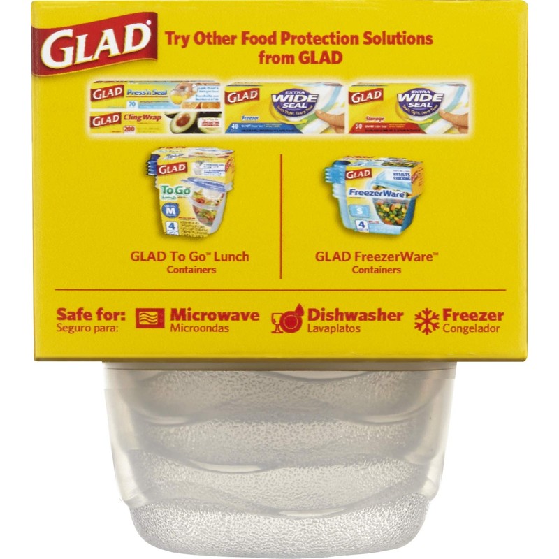 Glad Food Storage Containers, Mini Round (4 Oz) | Small