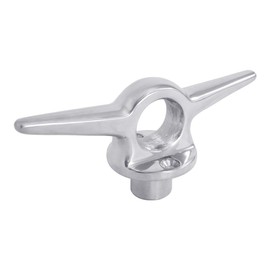 White Water 6322S Marine 316 Stainless Steel Deck Lifting/Towing Lift Ring Eye with Cleat, 5-15/16" Length