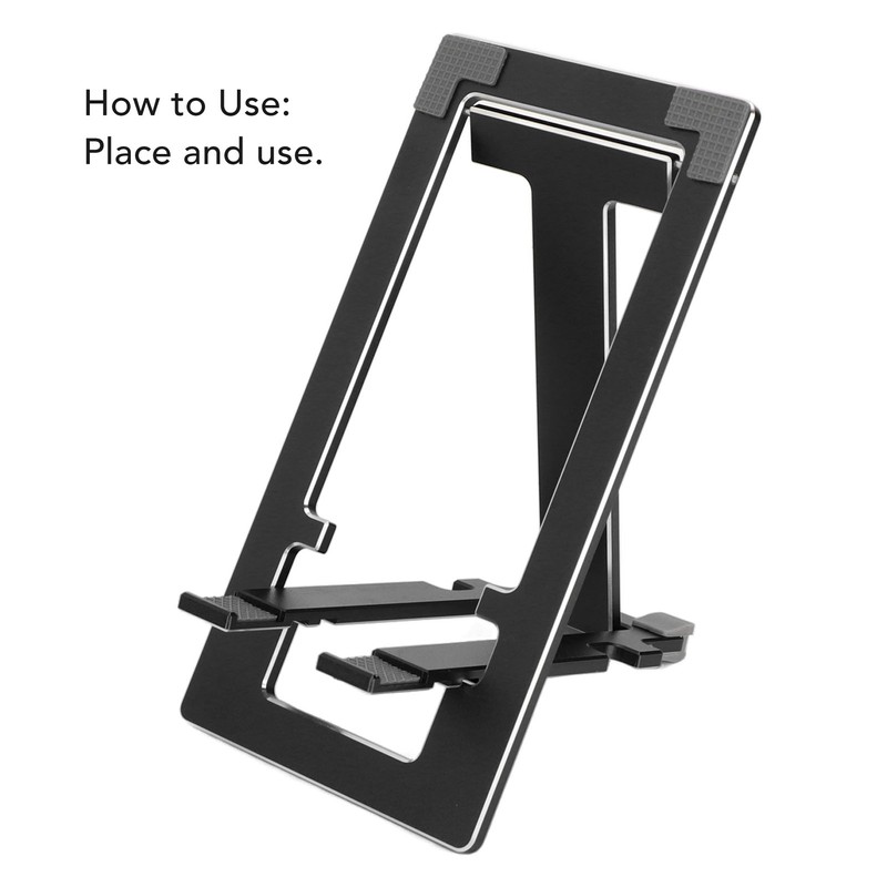 Phone Holder Folding Table Stand Aluminium Alloy Desktop Portable for