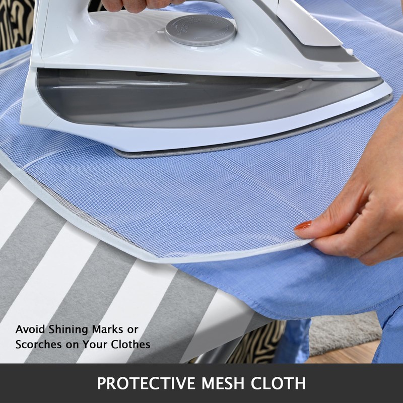 SheeChung 49"x15" Ironing Board Cover and Pad - with Elasticized