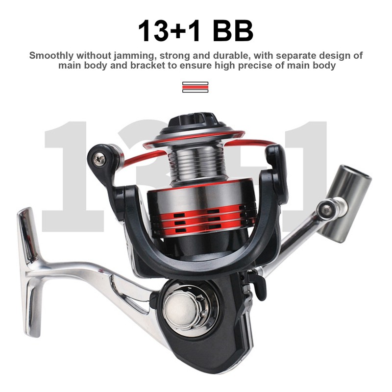 AL Spinning Reel 13+1BB Left Right Interchangeable High Speed Fishing