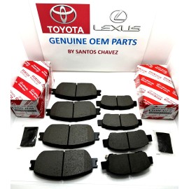 Toyota 2004-2010 Toyota Sienna Front & Rear Brake Pad Set GENUINE OEM PART