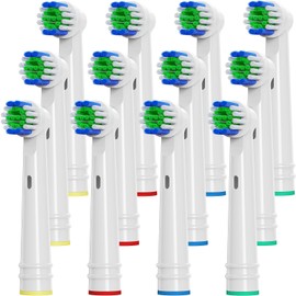 UUJ Replacement Toothbrush Heads Compatible with Oral B, 12 Pack Electric Toothbrush Heads Medium Bristles for Deep Cleaning, Soft Brush Heads Compatible with Oral B 7000/Pro 1000/9600/500/3000/8000