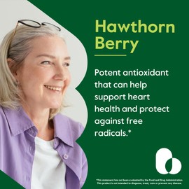 BESTVITE Hawthorn Berry 600mg per Capsule (240 Vegetarian Capsules) - No Stearates - No Fillers - Vegan - Non GMO - Gluten Free
