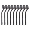 YiwerDer 9PCS Mini Wire Brushes, Stainless Steel Brush Set, Curved