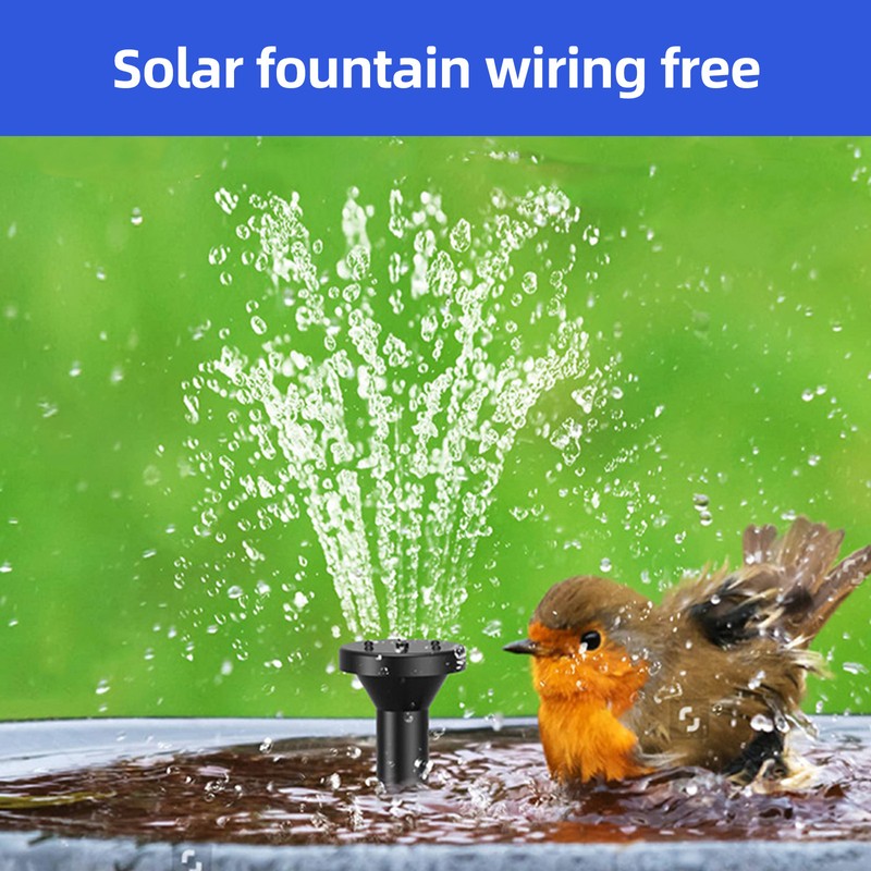 6V 1.5W Solar Water Pump 6 Modes 160L/h 50cm Lifting