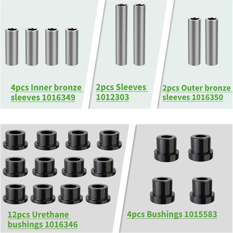 10L0L Golf Buggy Bushing Kit, Front Lower Spring + Front