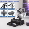 KDD Headphone Stand with Drawer - Rotatable Headset & Detachable