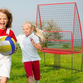 Volleyball Training Equipment Practice Net Station,Volleyball Trainer Equipment 11 x 8ft Wide for Hitting and Serving Practice at Backyard with 4 Adjustable Heights, Suitable for Teams or Individuals