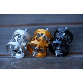 TRY-ANGLE Bait Reel Parts Tough Light Spool & Mag Brake System Set for BC52 Series ORANGE GOLD