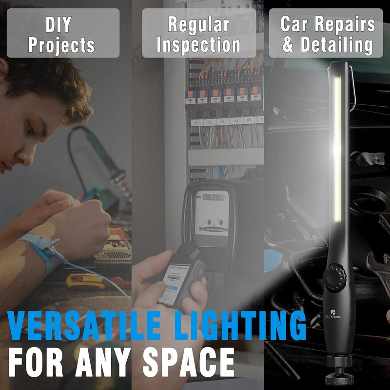 Dr. Prepare LED Work Light, 700 Lumens Rechargeable Work Lights,