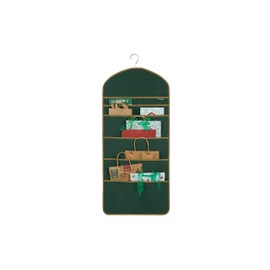 Covermates Keepsakes Hanging Gift Bag Organizer - Elite Plus - Heavy Duty Material, Pockets for Storage, Hanger Included - Holiday Storage, Green