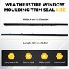 Weatherstrip Window Moulding Trim Seal Belt Kit Compatible with Honda