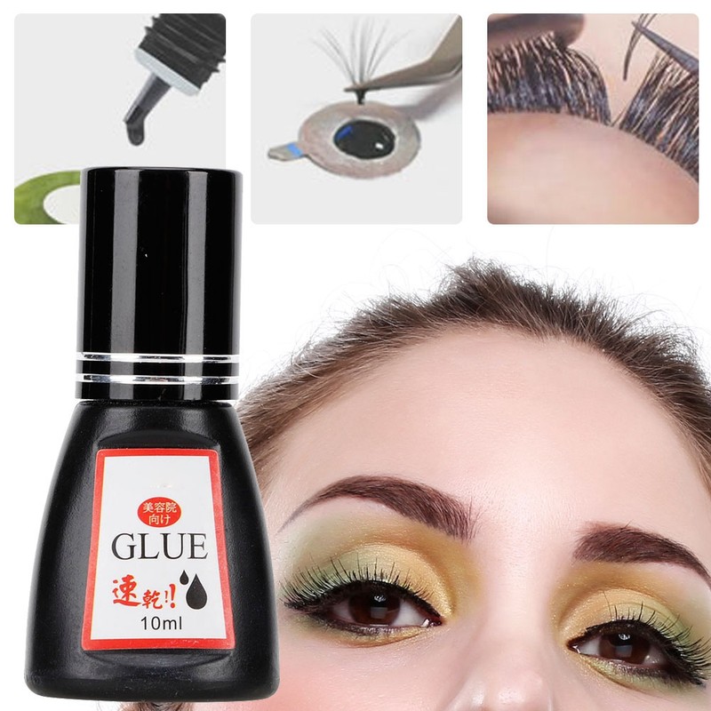 10ml Eyelashes Extension Glue Odor Free 0.5seconds Quickly Dry DIY
