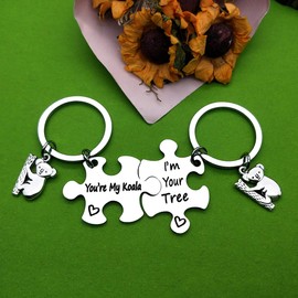 Valentine's Day Keyring Funny Koala Lover Keyring Gift Couple Keyring Keychain You’re My Koala Keyring Set Birthday Gift Wedding gift for Boyfriend Girlfriend Husband Wife Him Her