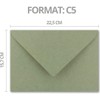 NEUSER PAPIER 15x Vintage envelopes DIN C5 kraft paper 120