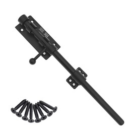 Sliding Bolt Gate Latch 304 Stainless Steel Barrel Bolt Heavy Duty Door Security Lock Thickened Door Bolt Hardware with Mounting Screws for Barn Fence Shed Cellar 30 cm