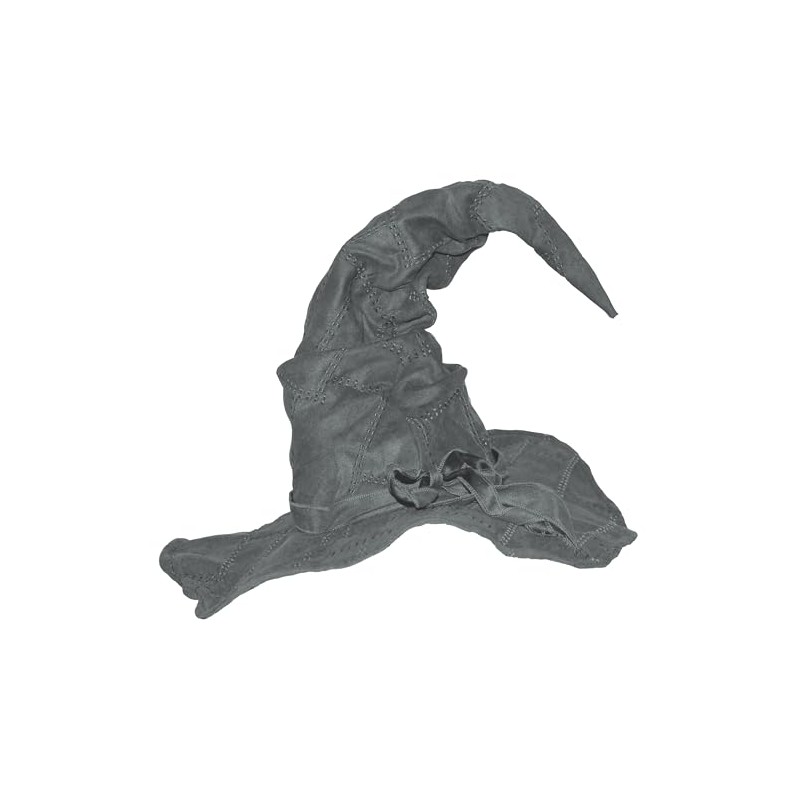 Deformable Grey Witch Hat with Patches