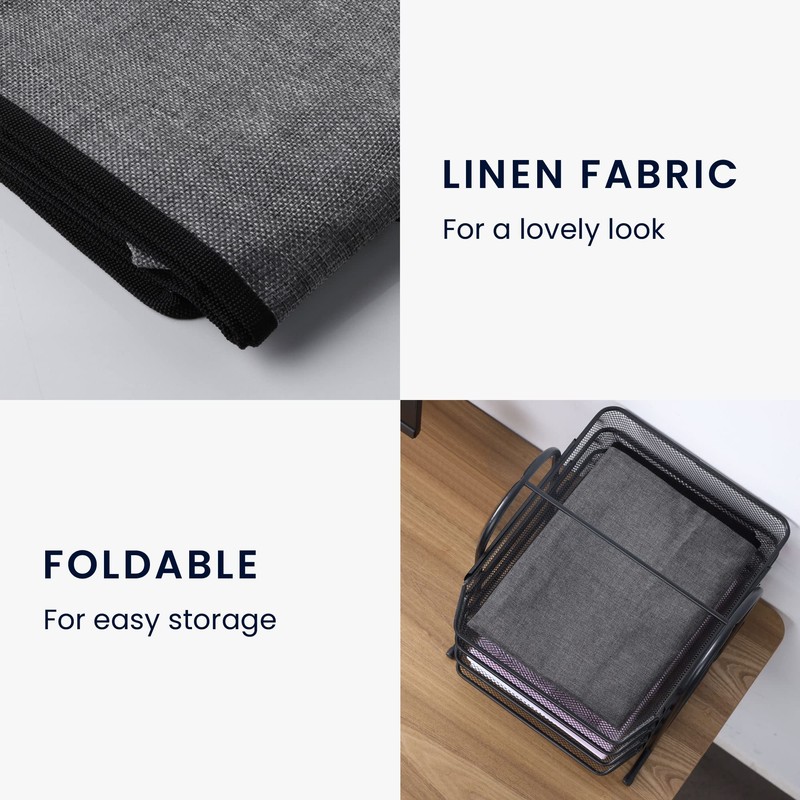 kwmobile TV Cover - 32" Linen Dust Protector - Light