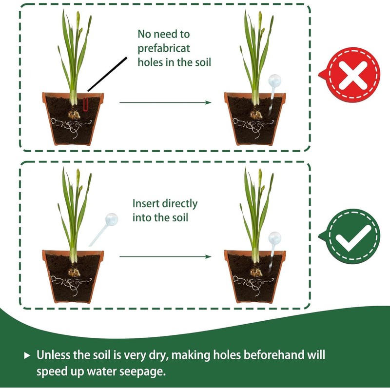 Maven Gifts Plant Watering Globes 4 Pack - Ø 5cm