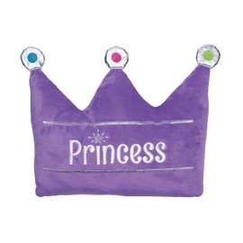 Fun Express 11 3/4" Purple Stuffed Princess Crown
