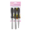 Tala 3 Stainless Steel Icing Spatulas with Black Plastic Handles