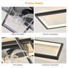 GEADI Modern Ceiling Fan with Light,Dimmable Flush Mount Ceiling Fans