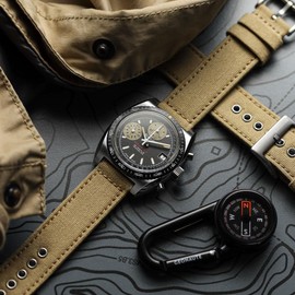 ZULUDIVER Croyde Canvas Watch Strap [Desert Sand, 20mm]