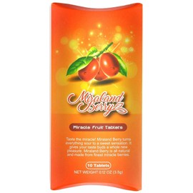 Miraland Berry Miracle Fruit Tablet, Turns Sour Foods to Sweet, 10 Count