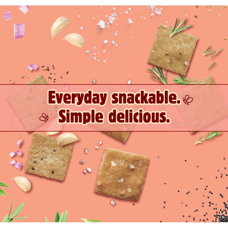 Better with Buckwheat Sea Salt Crackers, Complete Protein, Gluten-Free Crackers,