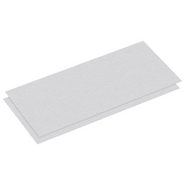 sourcing map 6061 Aluminum Sheet, 100mm x 50mm Rectangle Aluminum Plate 0.5mm Thick Flat Metal Stock with Protective Film, 2Pcs