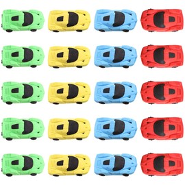 Abaodam 20 Piezas Borrador De Coche Auto Gomas De Borrar Con Forma De Coche Borradores De Dibujos Animados De Coches Borradores De Diseño De Coches Niño Animal Goma De Borrar