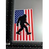 Carbon GRFX Awesome American Flag Sasquatch Yeti Bigfoot Decal Car