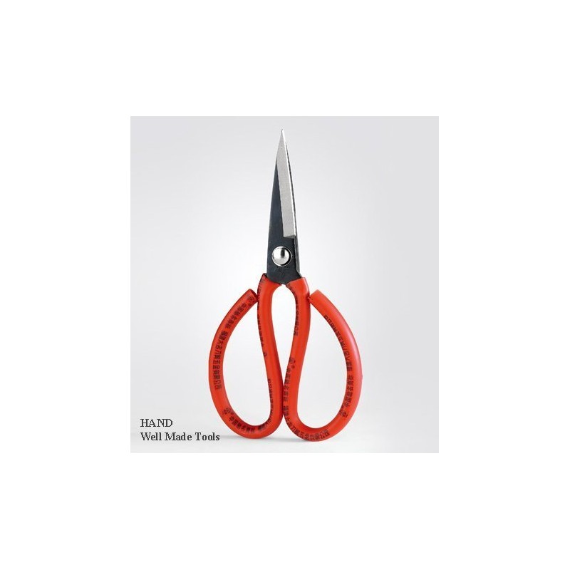 NO.2 Heavy Duty Fabric/Garden/Wire Scissors, Red, 7.5”